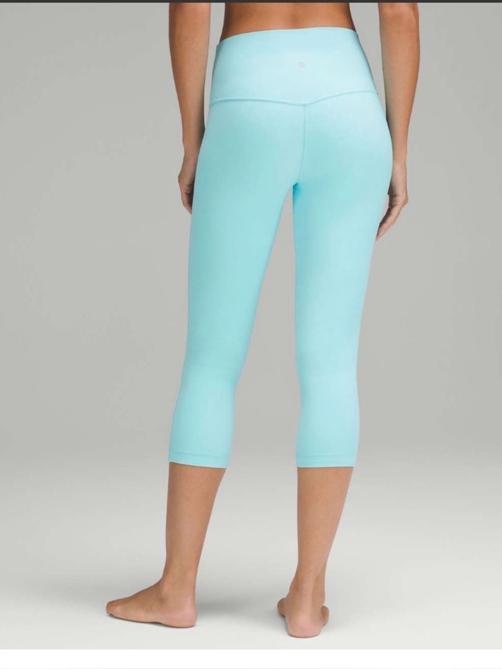 Lululemon Align High-Rise Crop 21" in Cyan Blue